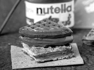 Naughty Nutella Waffles