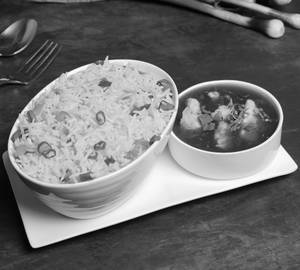 Veg Fried Rice Mushroom Hakka Style