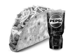 Crunchy Wheat Taco Pinto Bean + Pepsi Regular