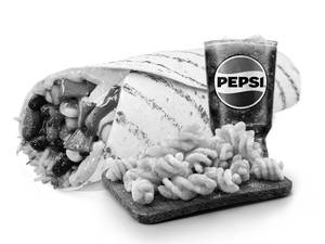 Habanero Burrito Veg + Pepsi Regular + Cinnamon Twist