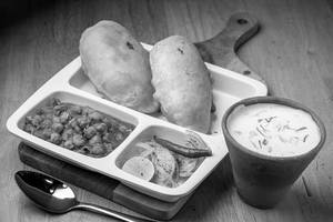 Amritsari Chole Bhature With Pistachio And Kesar Lassi