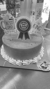 Butterscotch Cake Customized With Paper Toppers(450Gm)