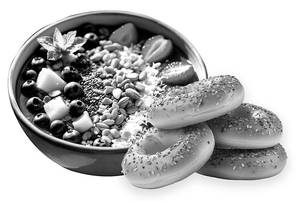 Smoothie Bowl & Bagel