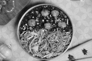 Vegetable Manchurian With Fried Rice (serves 1)