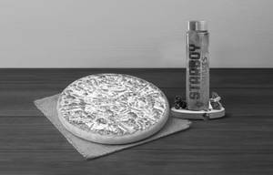 Veggie Delight Pizza (P) + Kala Khatta