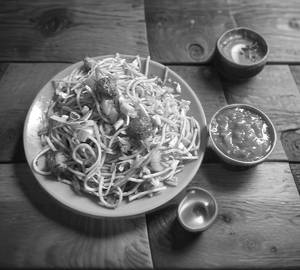 Veg Manchurian Noodles