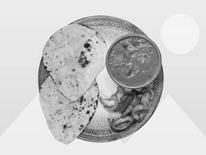 Mushroom Hara Pyaza With Butter Naan