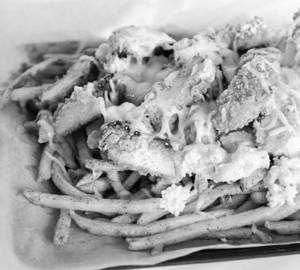 Loaded cheese chicken fries