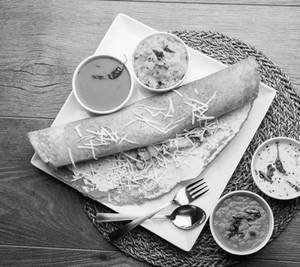 Paper Onion Cheese Masala Dosa