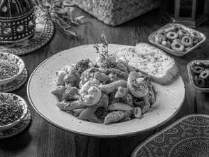 Prawns Penne Pasta In Pink Sauce