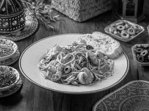 Prawns Spaghetti Aglio Olio Pasta