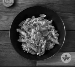 Red sauce egg cheese pasta