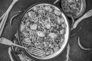 Mushroom Maggi Meal
