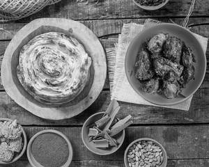 Mangalorean Chicken Ghee Roast With Malabar Parotha(2 Pcs)