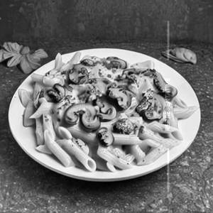 Mushroom cream veggie pasta