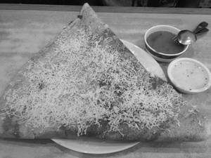 Mysore Ghee Cheese Masala Dosa