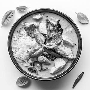 Chicken Thai Curry With Steamed Rice
