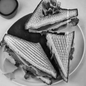 Three layer club sandwich veg