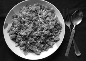 Mushroom kothu chapati
