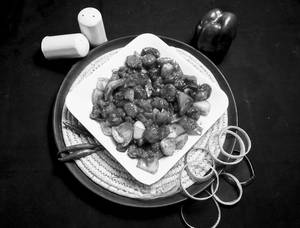 Chilli Mushroom Dry