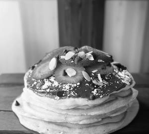 Pancake with vanilahazelnut