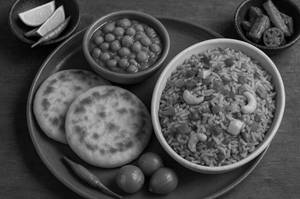 Chana Kulcha + Butter Pulao + 1 Chaas