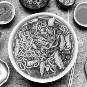 Chicken kimchi ramen