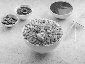 Burnt Garlic Egg Chicken Fried Rice