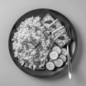 Paneer Power Bowl with salad