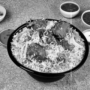 Mutton Plain Biriyani [1000 ML] SERVES FOR-2