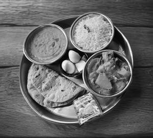 Rice Dal and Sabzi