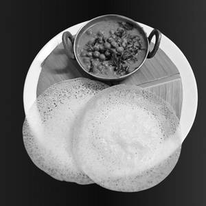 Kadala Curry With 2 Appam