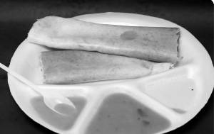 Onion masala dosa