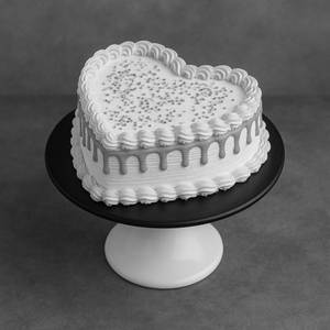 Special Vanilla Heart Cake Eggless