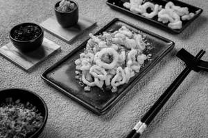 Fried Squid With Burnt Garlic