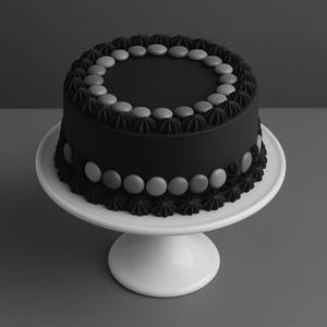 Chocolate Gems Cake Eggless