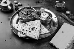 Mashroom Masala Paratha Meal Combo
