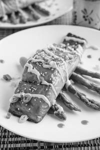 Salmon Asparagus Teriyaki
