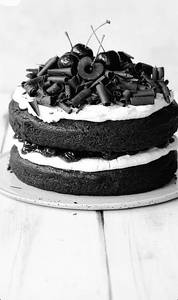 Dark Chocolate Cherry Cake