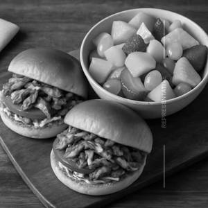 2bun shawarma + Milk Sarbath