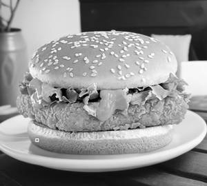 Spicy paneer burger