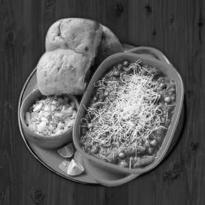 Cheese pav bhaji