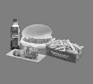 SOLO DELIGH  [ 1Pc Fried Chicken 1 Star Burger 1 Masala Fries Pepsi 250Ml]