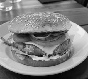 Aloo Tikki cheese Burger