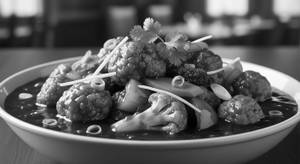 Veg Manchurian Gravy Fried Rice