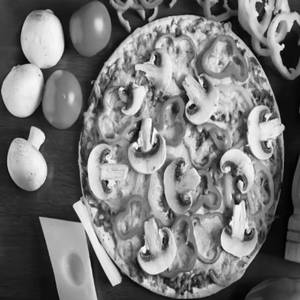 Mushroom and Red Paprika Pizza [7 inches]