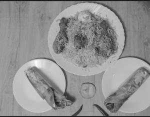 Chicken Biryani with Egg roll
