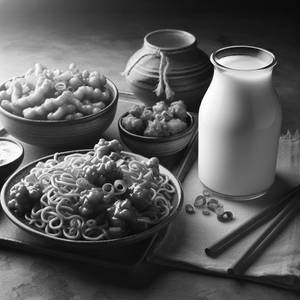 Manchurian Noodles & Buttermilk Combo                  