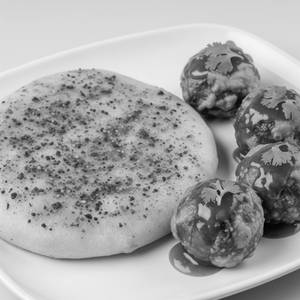 Masala Naan 1pc with Veg Manchurian 4 Pcs                   