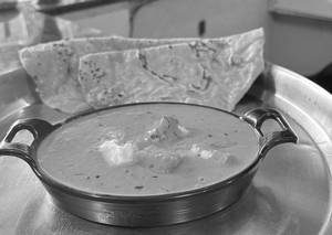 Chapathi With Paneer Butter Masala.